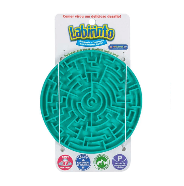 Brinquedo e Comedouro Interativo Labirinto - Pet Games